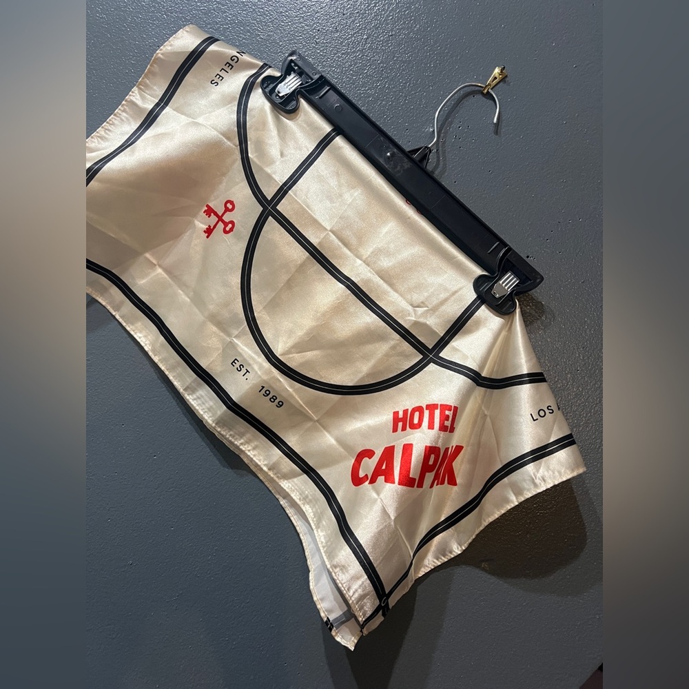 Vintage Hotel Calpak Satin Scarf